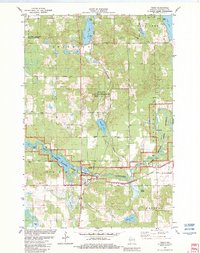 Download a high-resolution, GPS-compatible USGS topo map for Trego, WI (1982 edition)