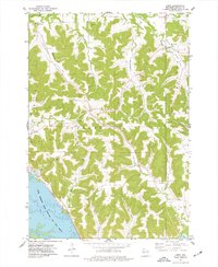 Download a high-resolution, GPS-compatible USGS topo map for Urne, WI (1977 edition)