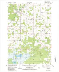 Download a high-resolution, GPS-compatible USGS topo map for Vesper, WI (1984 edition)
