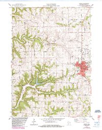 preview thumbnail of historical topo map of Viroqua, WI in 1983