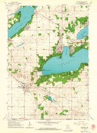 Download a high-resolution, GPS-compatible USGS topo map for Walworth, WI (1964 edition)