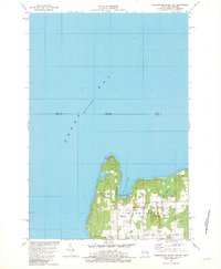 Download a high-resolution, GPS-compatible USGS topo map for Washington Island NW, WI (1982 edition)