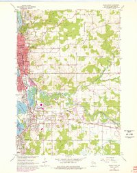 1963 Map of Wausau East, 1978 Print