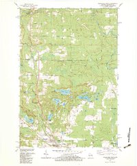 1982 Map of Wausaukee, WI, 1983 Print