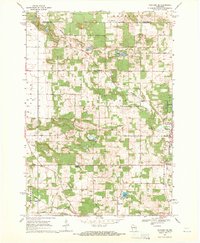 Download a high-resolution, GPS-compatible USGS topo map for Wautoma NE, WI (1971 edition)