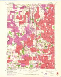 preview thumbnail of historical topo map of Wauwatosa, WI in 1958