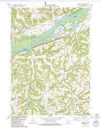 Download a high-resolution, GPS-compatible USGS topo map for Wauzeka East, WI (1983 edition)