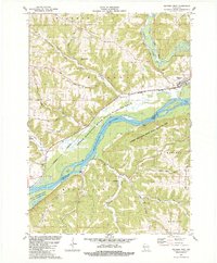 Download a high-resolution, GPS-compatible USGS topo map for Wauzeka West, WI (1983 edition)