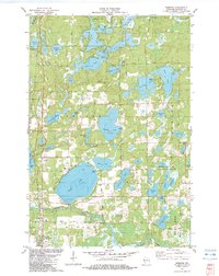 preview thumbnail of historical topo map of Webster, WI in 1982