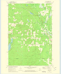 preview thumbnail of historical topo map of Sawyer County, WI in 1972