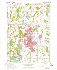 1959 Map of West Bend, WI, 1977 Print