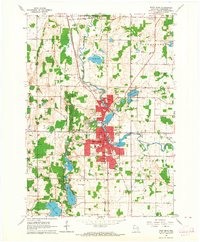 1959 Map of West Bend, WI, 1964 Print