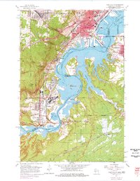 Download a high-resolution, GPS-compatible USGS topo map for West Duluth, WI (1977 edition)