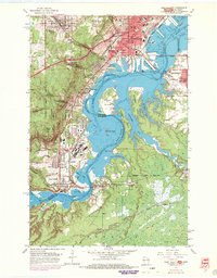 Download a high-resolution, GPS-compatible USGS topo map for West Duluth, WI (1970 edition)