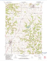 Download a high-resolution, GPS-compatible USGS topo map for Westby, WI (1983 edition)