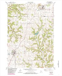 Download a high-resolution, GPS-compatible USGS topo map for Westby, WI (1985 edition)