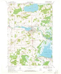 preview thumbnail of historical topo map of Weyauwega, WI in 1969