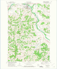 preview thumbnail of historical topo map of Whitehall, WI in 1973