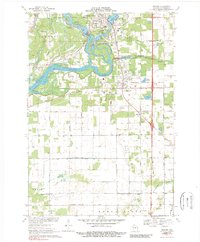 Download a high-resolution, GPS-compatible USGS topo map for Whiting, WI (1989 edition)