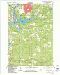 Download a high-resolution, GPS-compatible USGS topo map for Wisconsin Rapids South, WI (1984 edition)