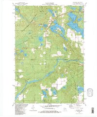 preview thumbnail of historical topo map of Oneida County, WI in 1982