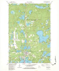 Download a high-resolution, GPS-compatible USGS topo map for Woodruff, WI (1983 edition)