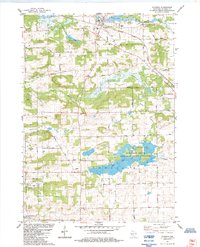 Download a high-resolution, GPS-compatible USGS topo map for Wyocena, WI (1984 edition)