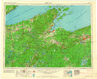 1958 Map of Cornucopia, WI