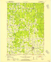 1951 Map of Marathon County, WI, 1954 Print