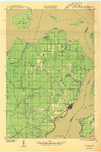 preview thumbnail of historical topo map of Bayfield, WI in 1946