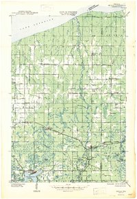 preview thumbnail of historical topo map of Brule, WI in 1947