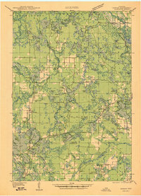 1939 Map of Lincoln County, WI, 1946 Print