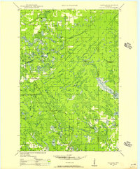 1947 Map of Douglas County, WI, 1956 Print