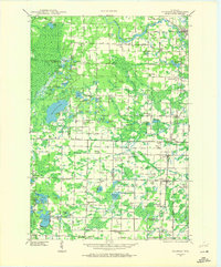 1941 Map of Coleman, 1972 Print