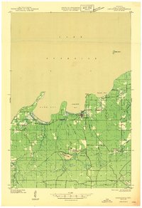preview thumbnail of historical topo map of Cornucopia, WI in 1946