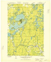 1948 Map of Couderay, WI