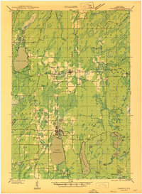 preview thumbnail of historical topo map of Crandon, WI in 1947