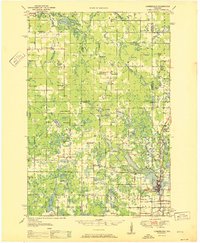 1951 Map of Burnett County, WI