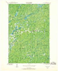 preview thumbnail of historical topo map of Sawyer County, WI in 1944