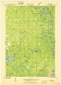 Download a high-resolution, GPS-compatible USGS topo map for Drummond, WI (1951 edition)