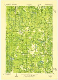 1939 Map of Dunbar, 1955 Print
