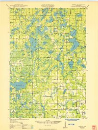 preview thumbnail of historical topo map of Burnett County, WI in 1949