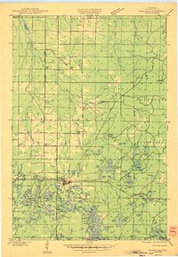 preview thumbnail of historical topo map of Bayfield County, WI in 1947
