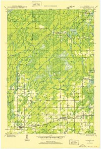 1941 Map of Kennan, 1952 Print