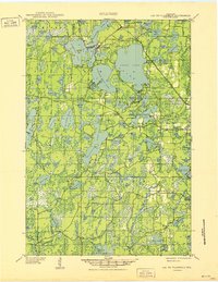 preview thumbnail of historical topo map of Oneida County, WI in 1951