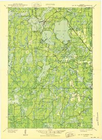 preview thumbnail of historical topo map of Oneida County, WI in 1950