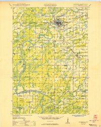 Download a high-resolution, GPS-compatible USGS topo map for Ladysmith, WI (1950 edition)