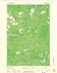1952 Map of Menominee County, WI, 1960 Print