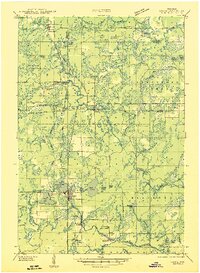 preview thumbnail of historical topo map of Laona, WI in 1946