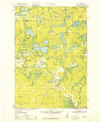 preview thumbnail of historical topo map of Langlade County, WI in 1950